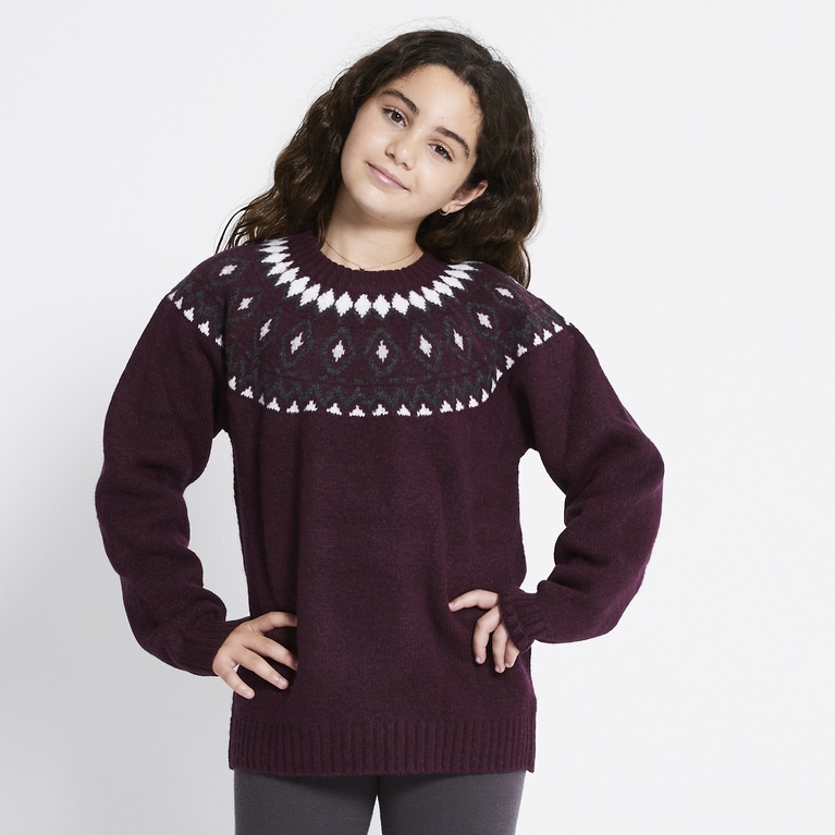 Pattern knit sweater "Britta star"